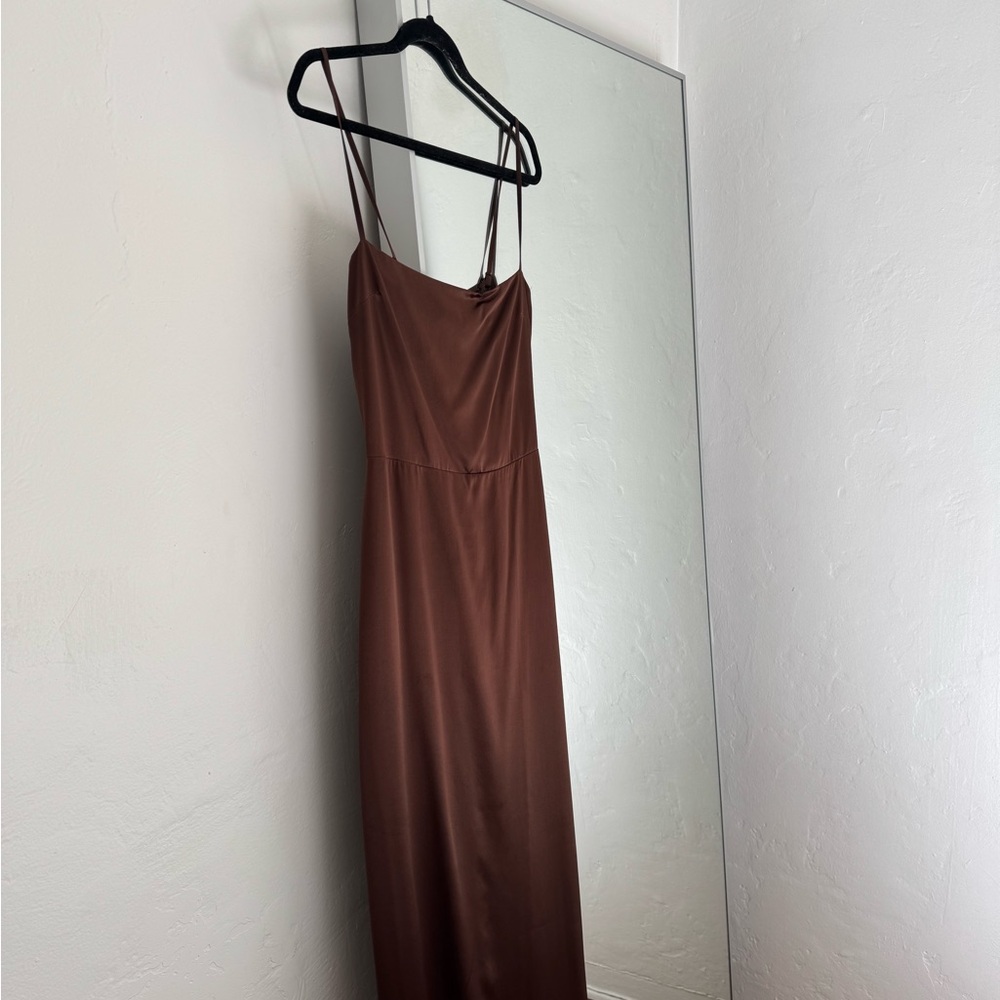 Reformation Frankie Silk Dress